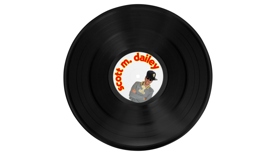 image of an album with scott dailey in its center and his name around him